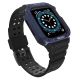 Protect Strap Band für Apple Watch 42/44/45mm Panzergehäuse Armband - Schwarz, Blau