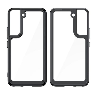 6. Outer Space Case Cover für Samsung Galaxy S22 + (S22 Plus) Hardcover mit Gelrahmen Blau
