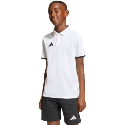 12. adidas Entrada 26 Polo-Shirt für Kinder, weiß, JZ6624