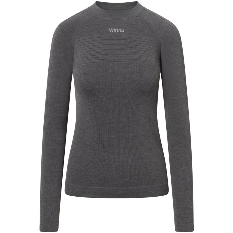 VIKING Tende Damen Langarmshirt PrimaLoft Kaschmir Grau XXL