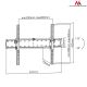 Maclean MC-668 TV-Wandhalterung (Wandmontage, neigbar; 37" - 70"; max. 40 kg)