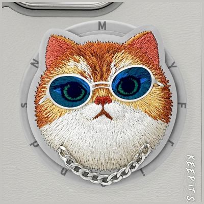 8. Nimmy Glasses Cool Cat MagSafe Case für iPhone 16 Pro Max - Grau