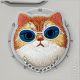 8. Nimmy Glasses Cool Cat MagSafe Case für iPhone 16 Pro Max - Grau
