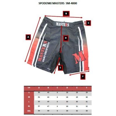3. (P) MMA MASTERS Shorts – SM-4000-AKTION!!!