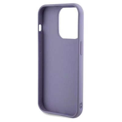 7. Guess Pailletten Script Metallhülle für iPhone 13 Pro / 13 – Lila