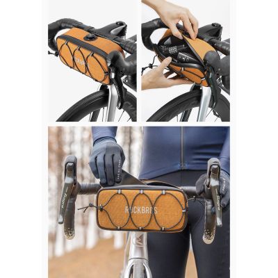 15. Rockbros TL001 ROAD TO SKY 1,9L Lenkertasche, wasserdicht – Orange