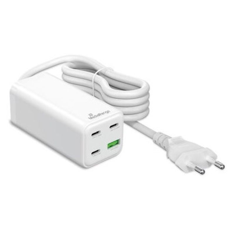 2. MediaRange MRMA124 Mobiles Ladegerät für Laptop, Smartphone, Tablet, Weiß, AC-Schnellladung intern