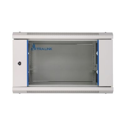 13. EXTRALINK Wandregalschrank 6 HE 600 x 600 mm GRAU