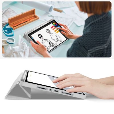 10. TechProtect SmartCase Stifthülle für Xiaomi Poco Pad M1 / ​​​​​​Redmi Pad 2 Pro 12.1 – Grau