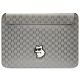 Karl Lagerfeld Saffiano Monogram Choupette-Hülle für einen 14-Zoll-Laptop – Silber