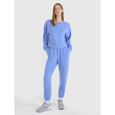 4. Damen-Sweatshirt mit offenem Reißverschluss und Modal 4F 4FWSS25TSWSF1576-33S