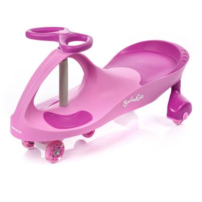 8. Pink Meteor Swingo Gravity Ride-On