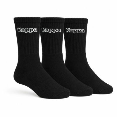 24. Kappa schwarze lange Socken 34113IW 901