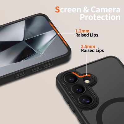 4. Tech-Protect MagCam MagSafe Hülle für Samsung Galaxy S25 – Schwarz