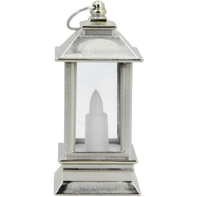 2. LED-KERZENLATERNE 9 CM, SILBER