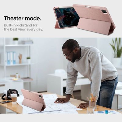 16. Spigen Urban Fit Hülle für iPad Pro 11" 5/6/2024-2025 - Pink