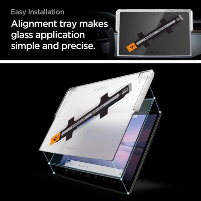 10. Spigen Glas.tR EZ Fit gehärtetes Glas für Tesla Model X 2022 / Model S 2021 – Schwarz