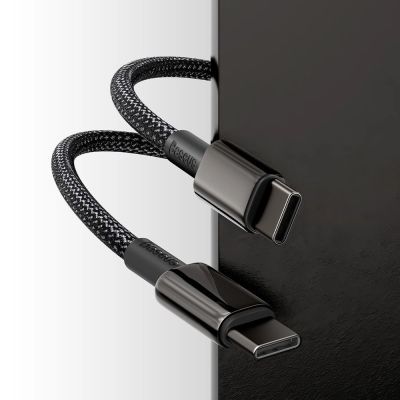 10. Baseus CATWJ-01 USB-C – USB-C PD QC-Kabel 100 W 5 A 1 m – schwarz