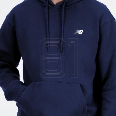 4. New Balance Sweatshirt mit kleinem Logo, Französisch, NNY M, MT41508NNY