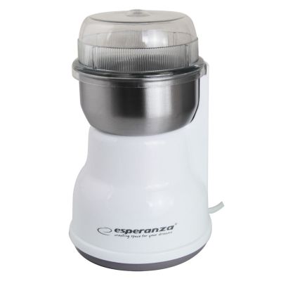 3. Esperanza Lungo EKC002W Kaffeemühle (160W; Schlagmühle; weiß)