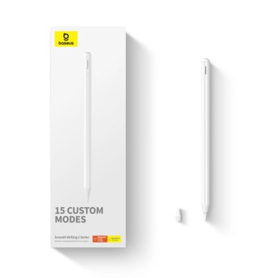 6. Baseus Smooth Writing 2 Aktiv-Stift mit kabelloser induktiver Ladefunktion – Weiß