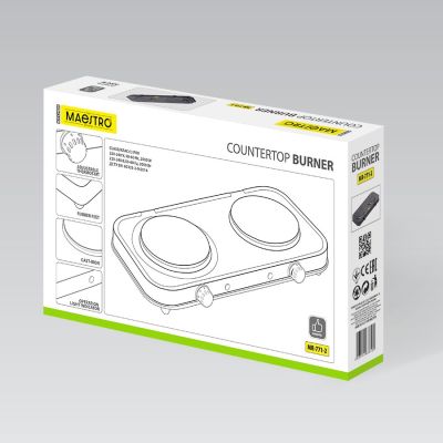 3. Zweiflammiger Elektroherd 2000W MR-771-2 MAESTRO
