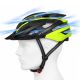 4. Wozinsky MTB-Fahrradhelm mit abnehmbarem Visier und USB-Rücklicht, Größe M – Schwarz und Gelb