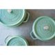 4. STAUB 40508-706-0 runder gusseiserner Topf - 5,2 l mint