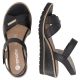 12. Goldene Keilsandalen aus Leder für Damen, Remonte R6266-90