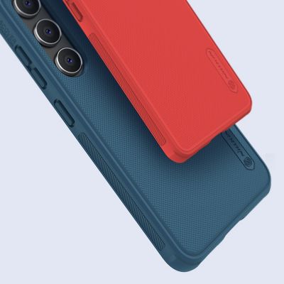 11. Nillkin Super Frosted Shield Pro Hülle für Samsung Galaxy S23+ gepanzerte Hülle + Telefonständer rot