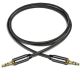 4. Wozinsky Universal Miniklinkenkabel 2x AUX Kabel 3 m schwarz