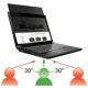 Mobilis 016229 Bildschirmfilter für 35,8 cm (14,1") Laptops, rahmenloser Sichtschutzfilter für Displays
