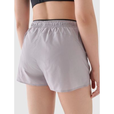 7. Schnelltrocknende Laufshorts für Damen 4F 4FWAW24TFSHF0758-25S