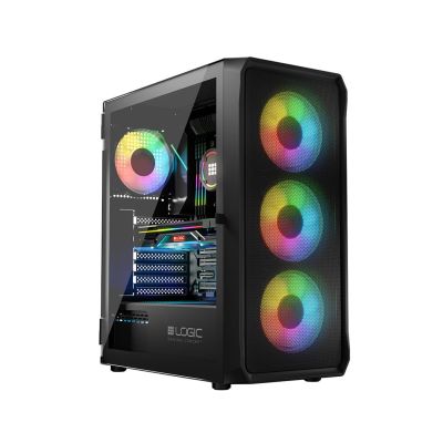 3. LOGIC LOGIC PORTOS ARGB MIDI USB 3.0 SCHWARZES GEHÄUSE