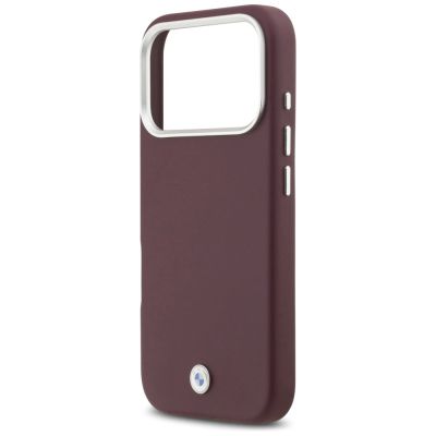 6. BMW-Logo-Metallhülle mit MagSafe-Funktion für iPhone 17 Pro – Rot
