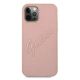 3. Guess GUHCP12LRSAVSRG iPhone 12 Pro Max 6,7" pink/pink Hardcase Saffiano Vintage Script