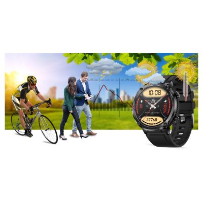 17. Gravity GT21-2 Smartwatch + oranges Silikonarmband