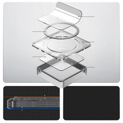 19. Spigen Ultra Hybrid Mag MagSafe Hülle für Samsung Galaxy S26+ Zero One – Transparent und Weiß