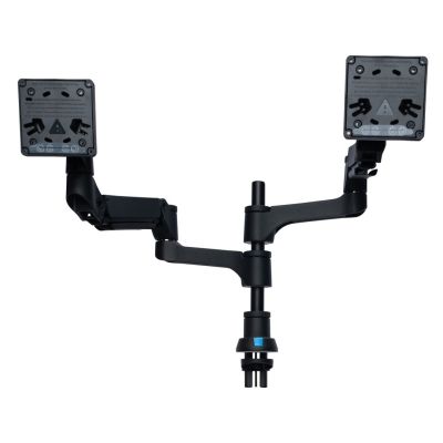 4. Monitorhalterung R-Go Tools R-Go Monitorarm 0"–32" 2 TFT Max. 9 kg Caparo 4 Gasfeder silber