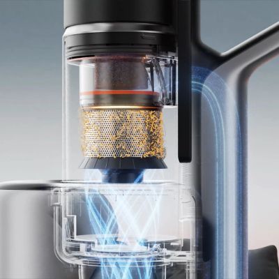 26. UWANT V800 Bodenstaubsauger mit automatischer Entleerungsstation – Grau