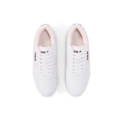 4. Fila Orbit Damen Sportschuhe Sneakers modisch bequem leicht weiß rosa