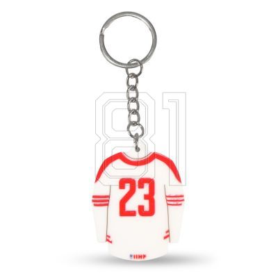 2. Polen Hockey Trikot Schlüsselanhänger (Home) SREBBREKH-PL