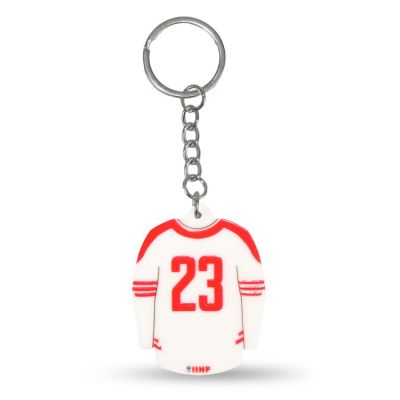 2. Polen Hockey Trikot Schlüsselanhänger (Home) SREBBREKH-PL