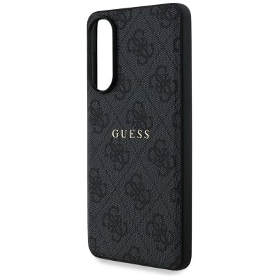 6. Guess 4G Ring Classic Logo MagSafe Case für Samsung Galaxy S25 Edge - Schwarz