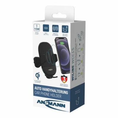 16. Ansmann 1000-0033 Aktive Handyhalterung/Smartphone-Halterung Schwarz