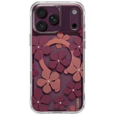 Uniq Coehl Mila Magnetische Ladehülle für iPhone 18 Pro Max / 17 Pro Max – Burgunderrot