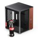5. Jonsbo TK-0 PC-Gehäuse, Mini-Tower, Mini-ITX, gehärtetes Glas, Holz – schwarz