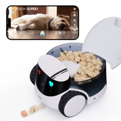 2. ENABOT ROLA PetPal WH287304 5MP, Micro SD 256GB (Haustierroboter: Kamera, Futterspender)