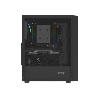 10. FURY SHOBO SH8F MIDI-TOWERCASE MIT FENSTER, SCHWARZ