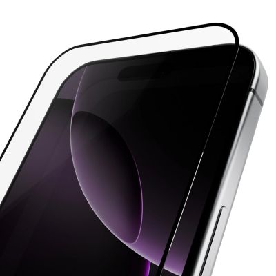 5. Puro Frame gehärtetes Glas mit Rahmen für iPhone 16 Pro